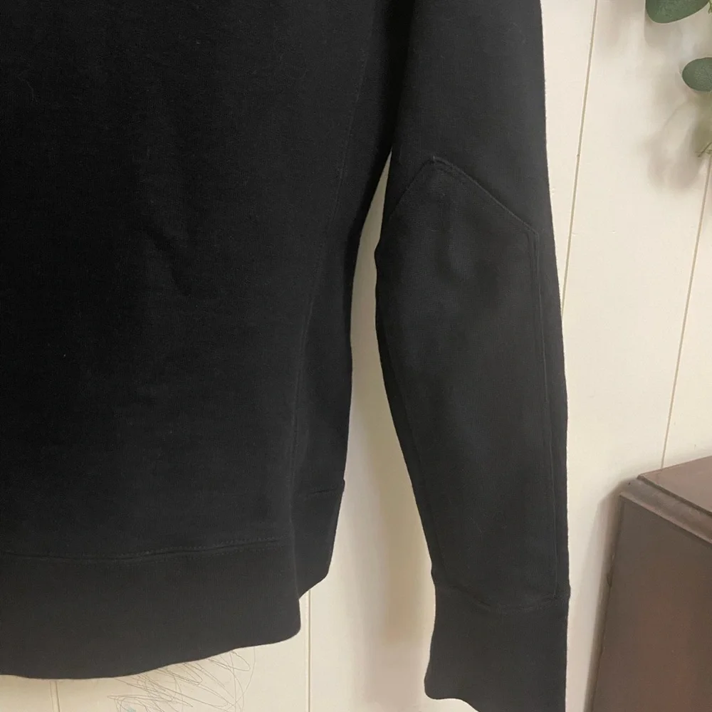 American Giant Women's Black Zip Front Bomber Jacket made in USA - Picture 5 of 10